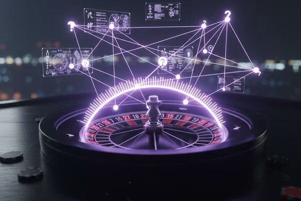 Pattern Roulette — hjul med lilla hot zone-markering